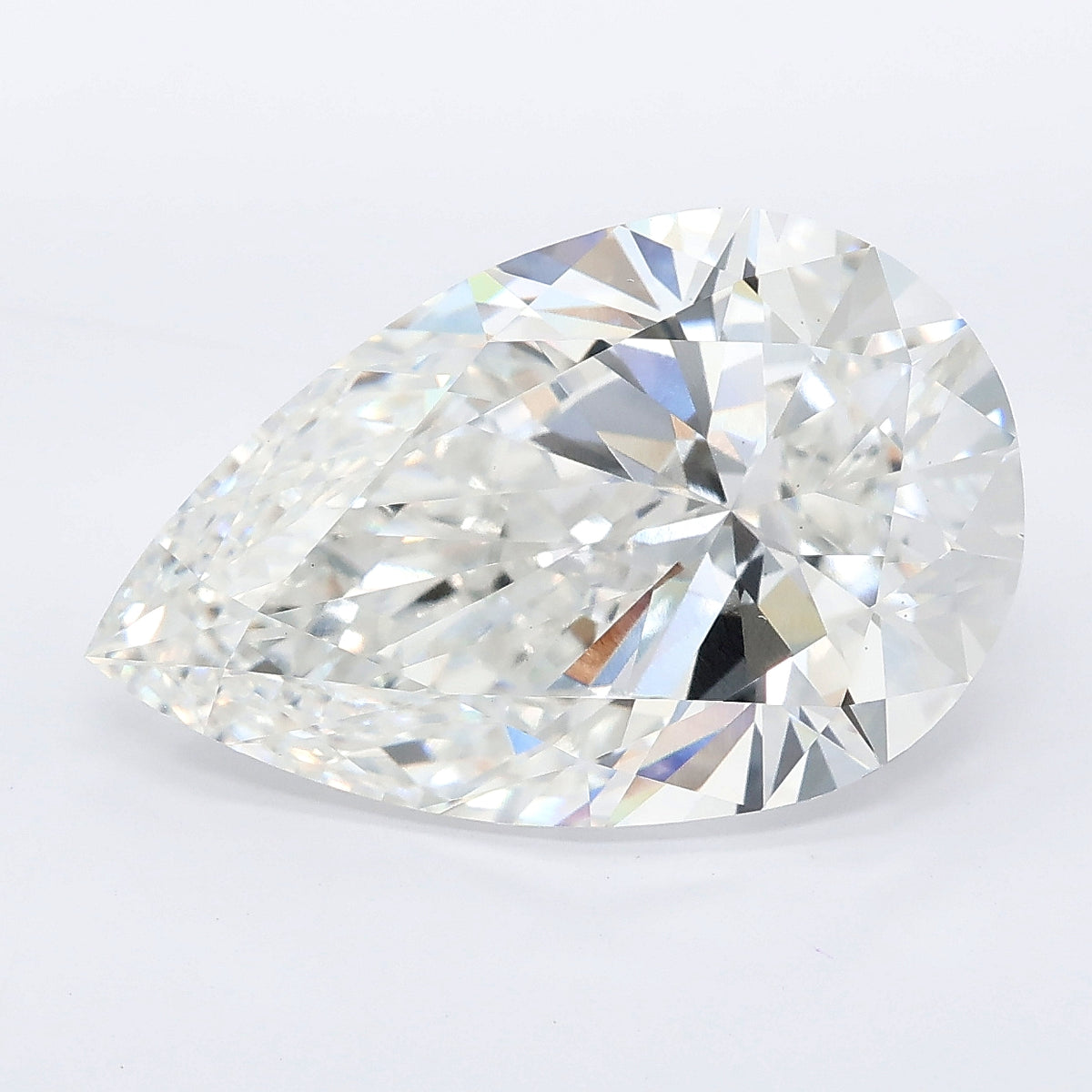 7.25 carat pear lab grown diamond E color VS1 clarity