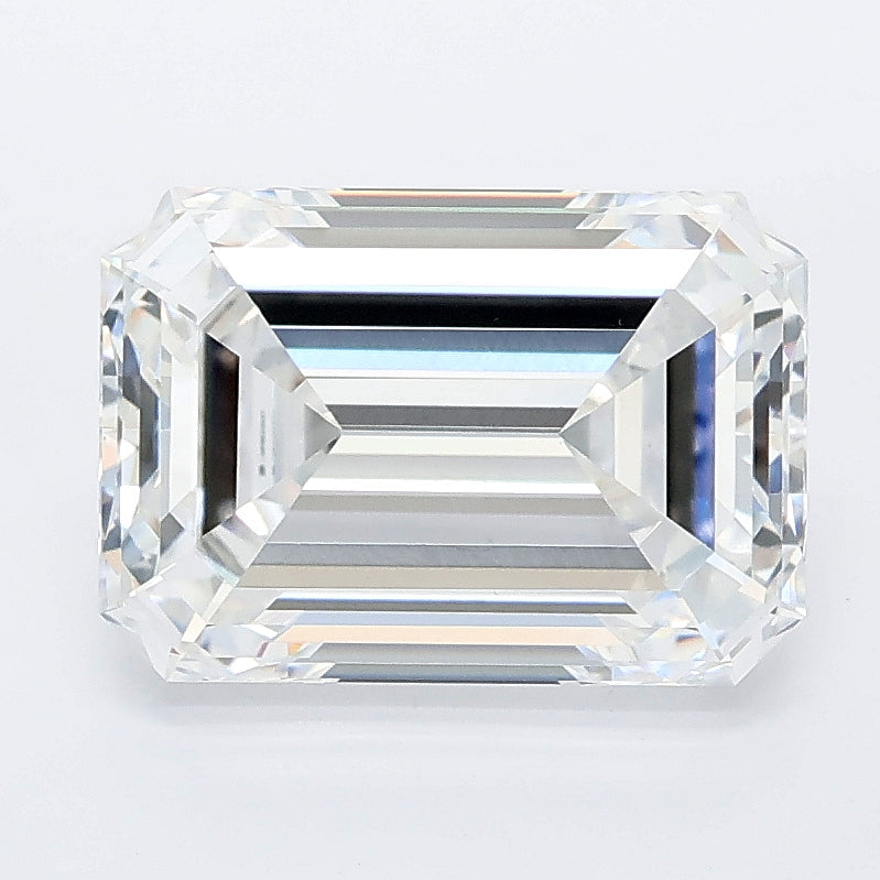3.55 carat emerald lab grown diamond E color VVS2 clarity
