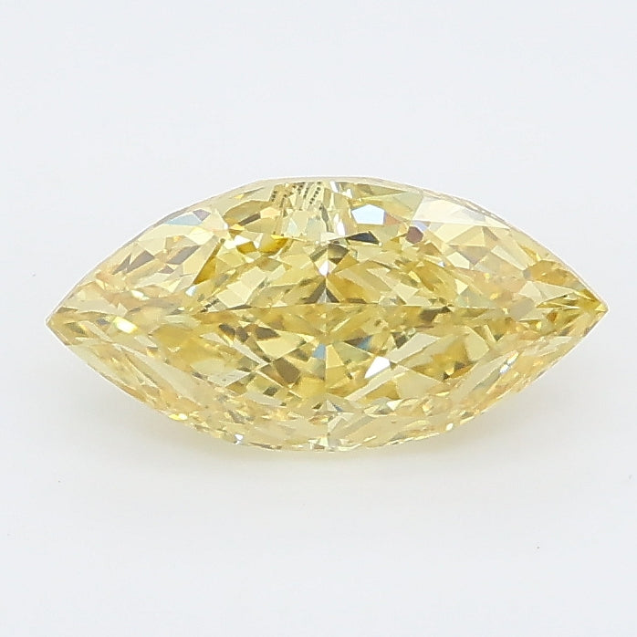 1.16 carat fancy intense yellow marquise lab grown diamond VVS2 clarity