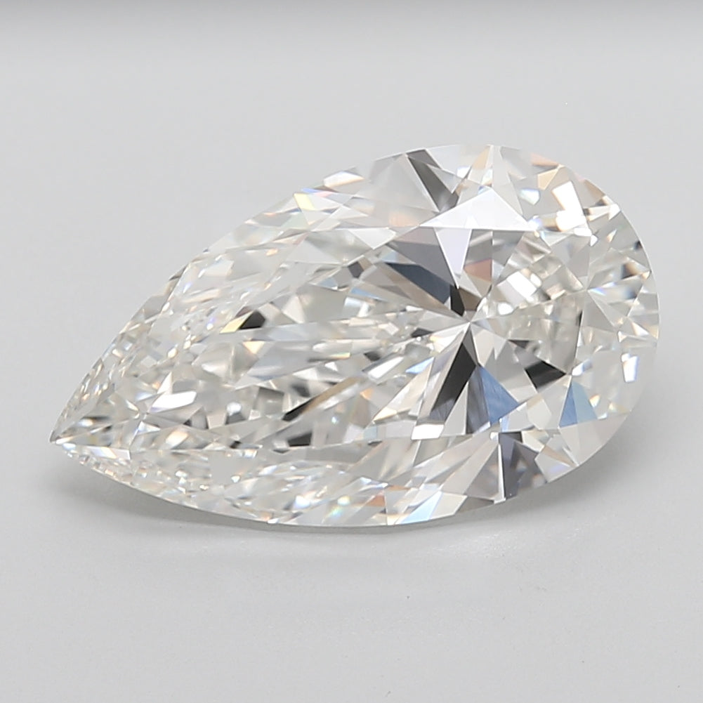 9.51 carat pear lab grown diamond G color VVS2 clarity