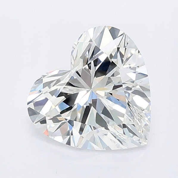 1.09 carat heart lab grown diamond F color VS1 clarity