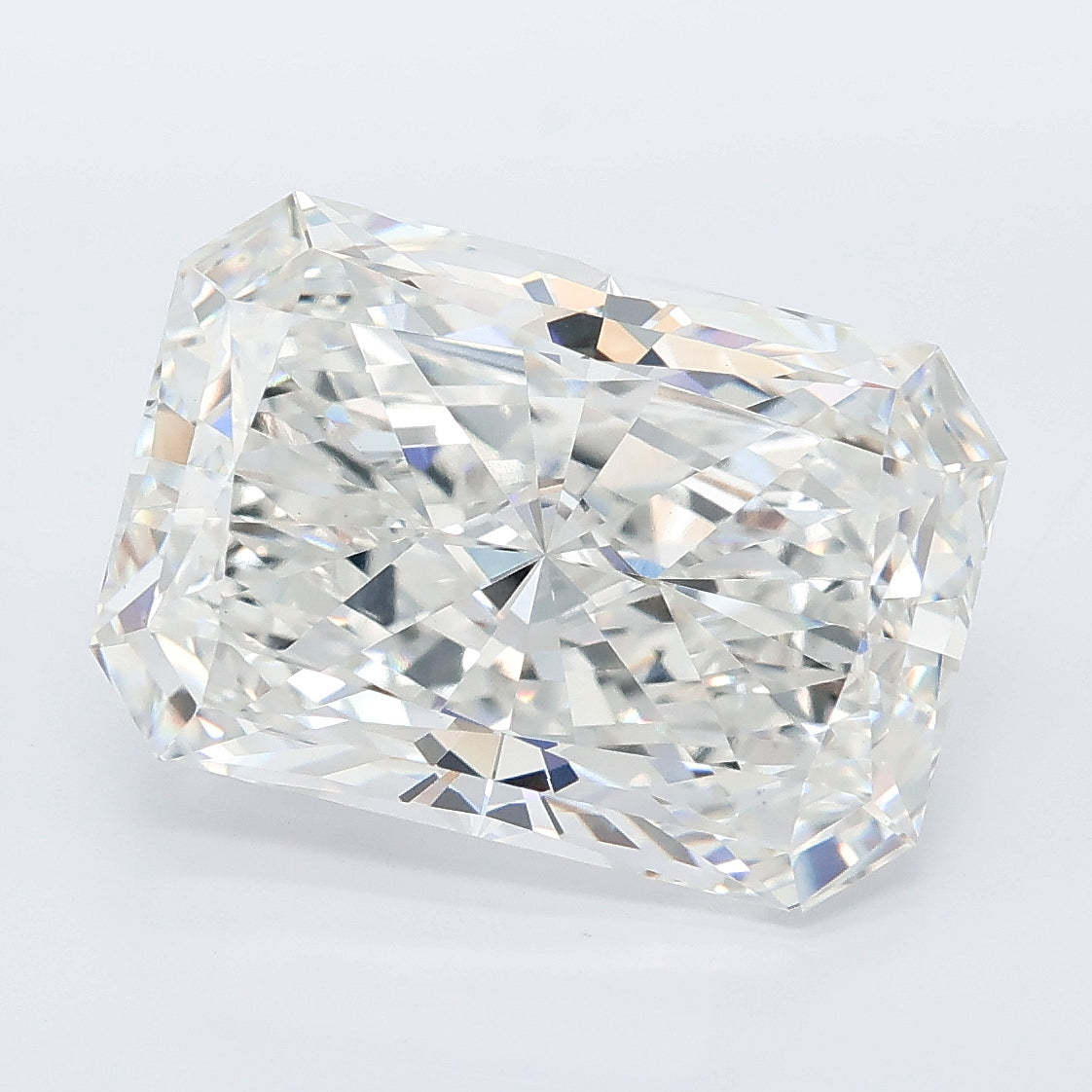 7.03 carat radiant lab grown diamond F color VVS2 clarity