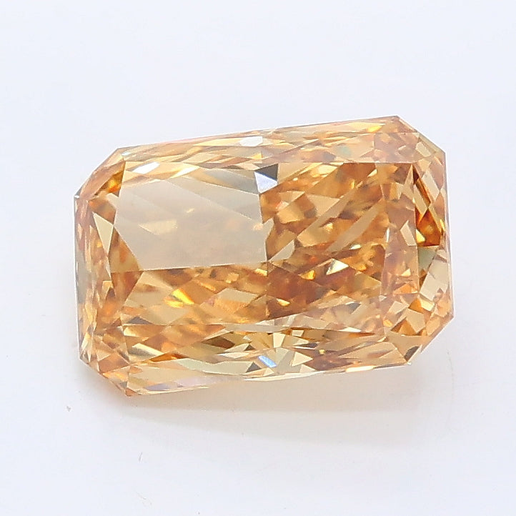 1.87 carat fancy yellow radiant lab grown diamond VS1 clarity