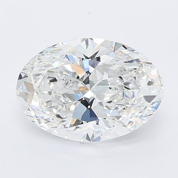 1.02 carat oval lab grown diamond D color VVS2 clarity