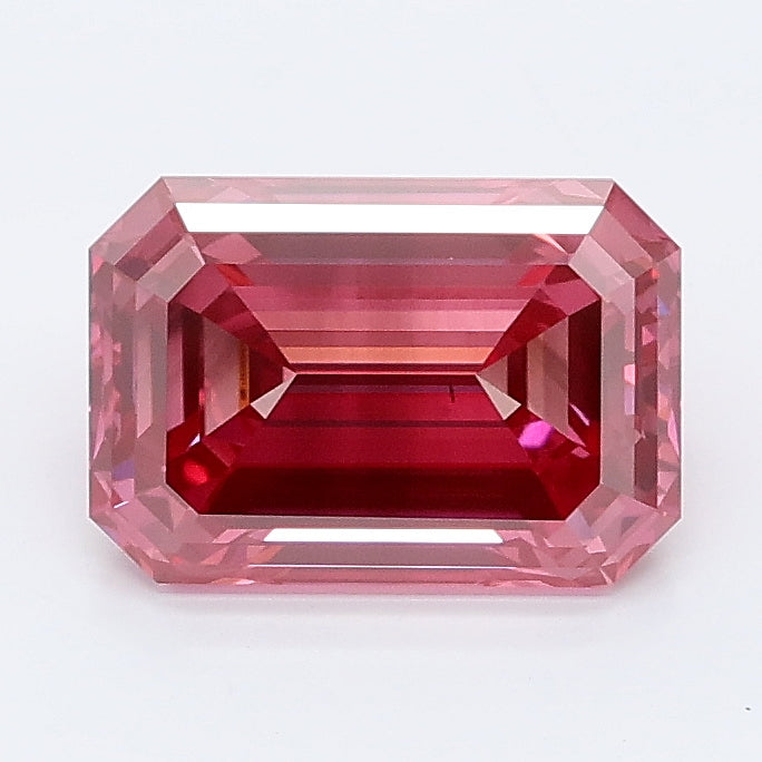 2.05 carat fancy pink emerald lab grown diamond VS2 clarity