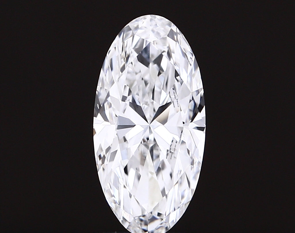 2.02 carat moval lab grown diamond E color VVS2 clarity
