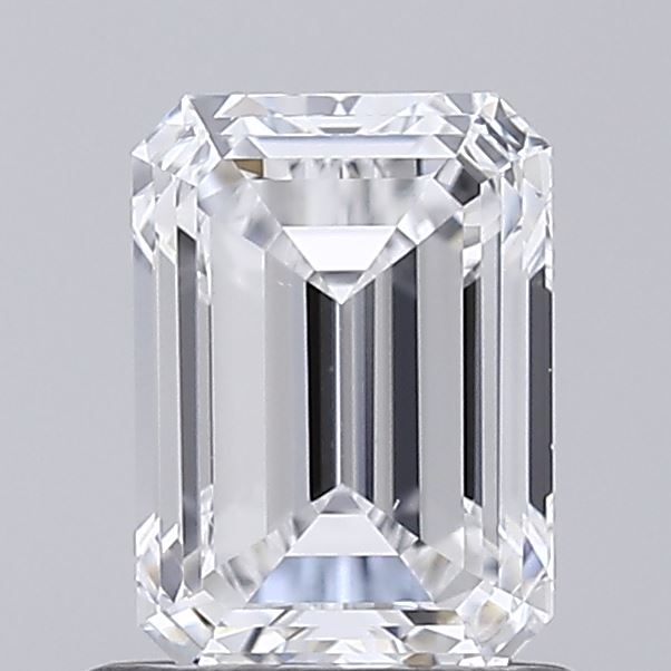 1.01 carat emerald lab grown diamond D color VS1 clarity