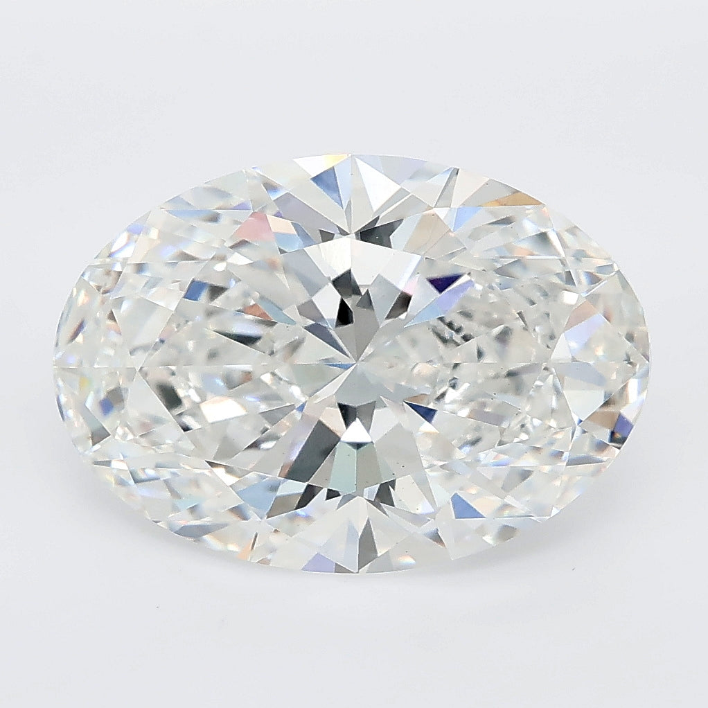 5.05 carat oval lab grown diamond E color VVS2 clarity