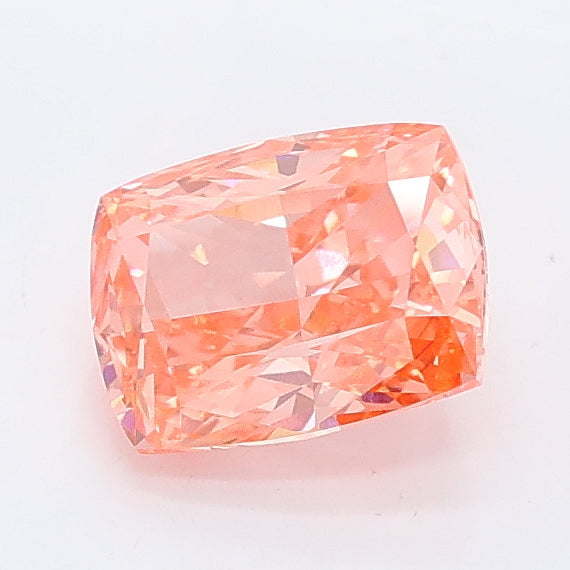 1.01 carat fancy vivid pink cushion lab grown diamond VS2 clarity