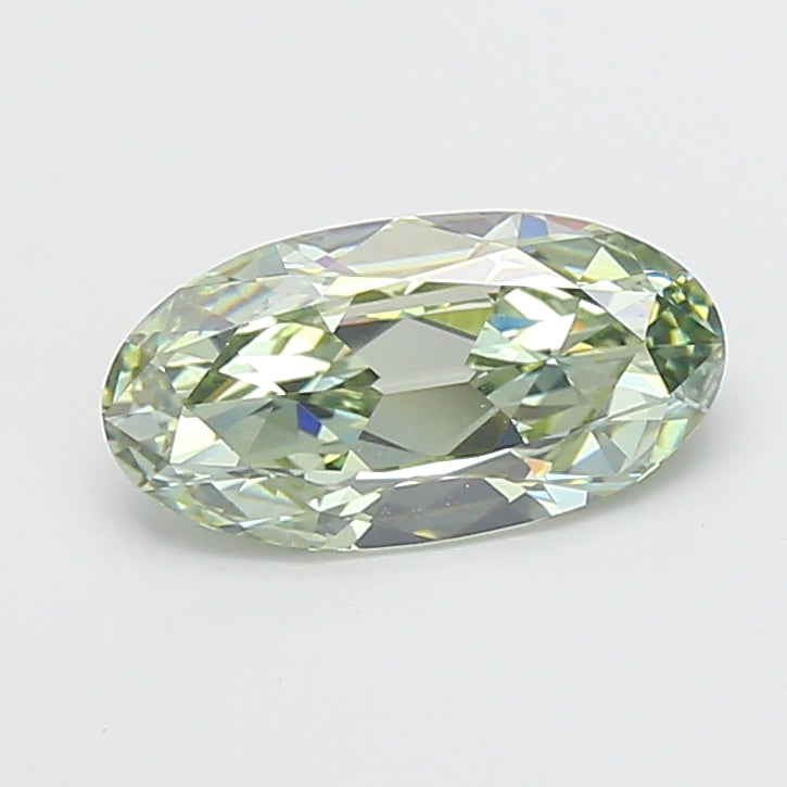 2.02 carat fancy vivid green moval lab grown diamond VVS2 clarity