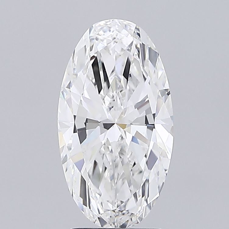 3.00 carat moval lab grown diamond E color VVS2 clarity