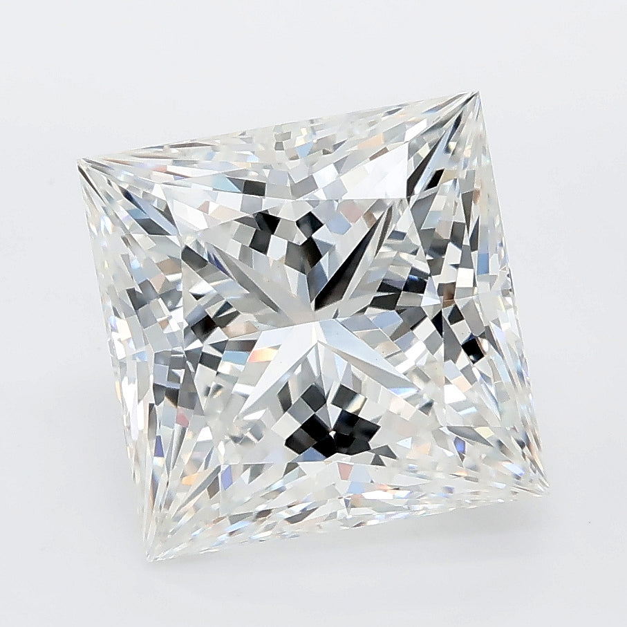5.09 carat princess lab grown diamond E color VVS2 clarity