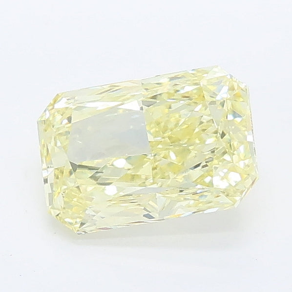 1.13 carat fancy yellow radiant lab grown diamond VVS2 clarity