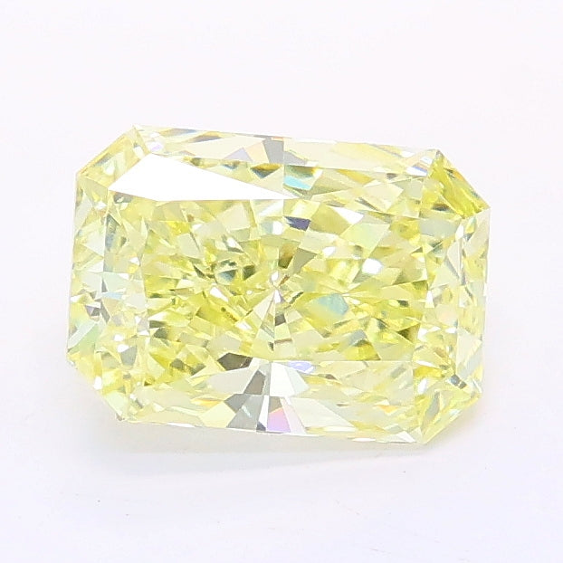 1.16 carat fancy light yellow radiant lab grown diamond VS1 clarity