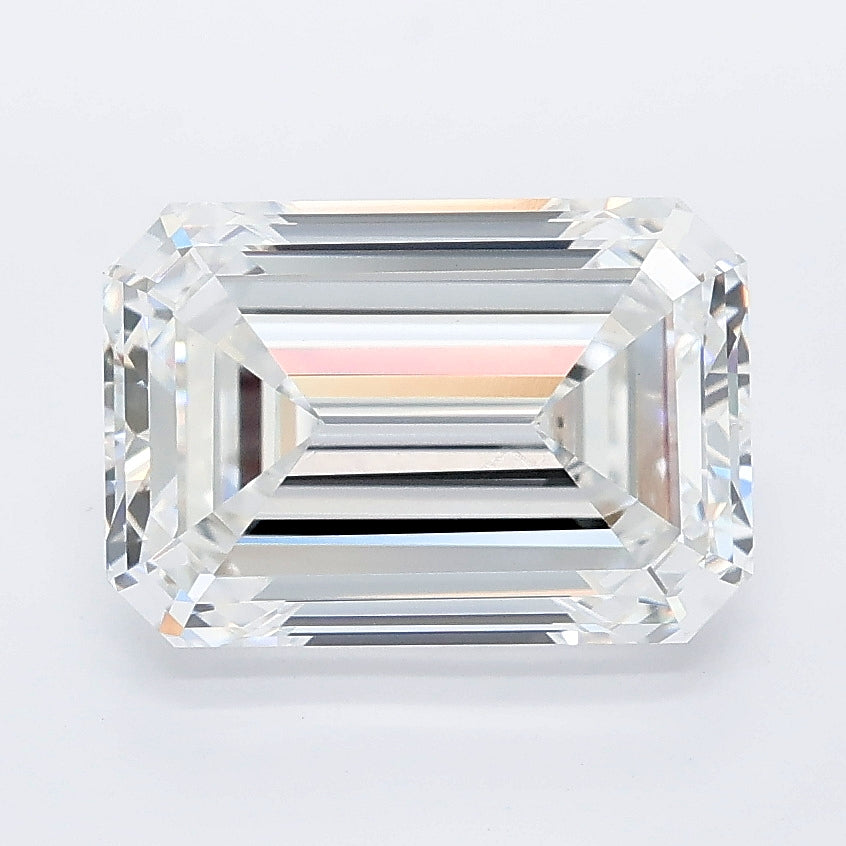 3.70 carat emerald lab grown diamond D color VVS2 clarity