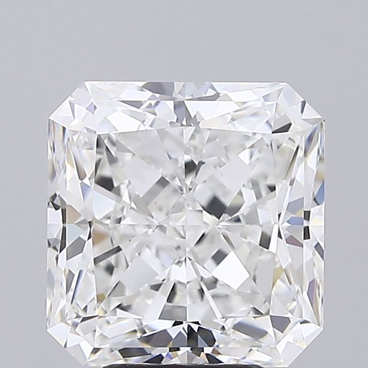 6.15 carat radiant lab grown diamond E color VVS2 clarity
