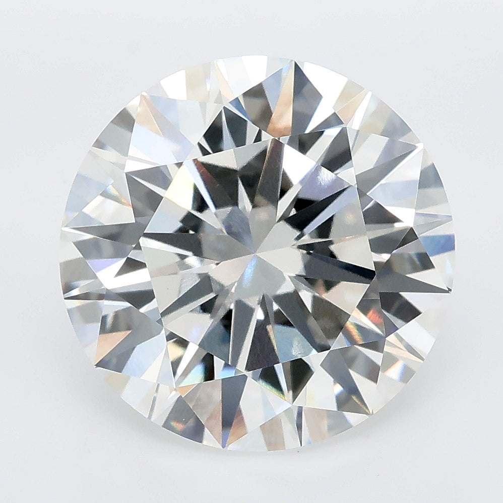 7.59 carat round lab grown diamond E color VVS2 clarity