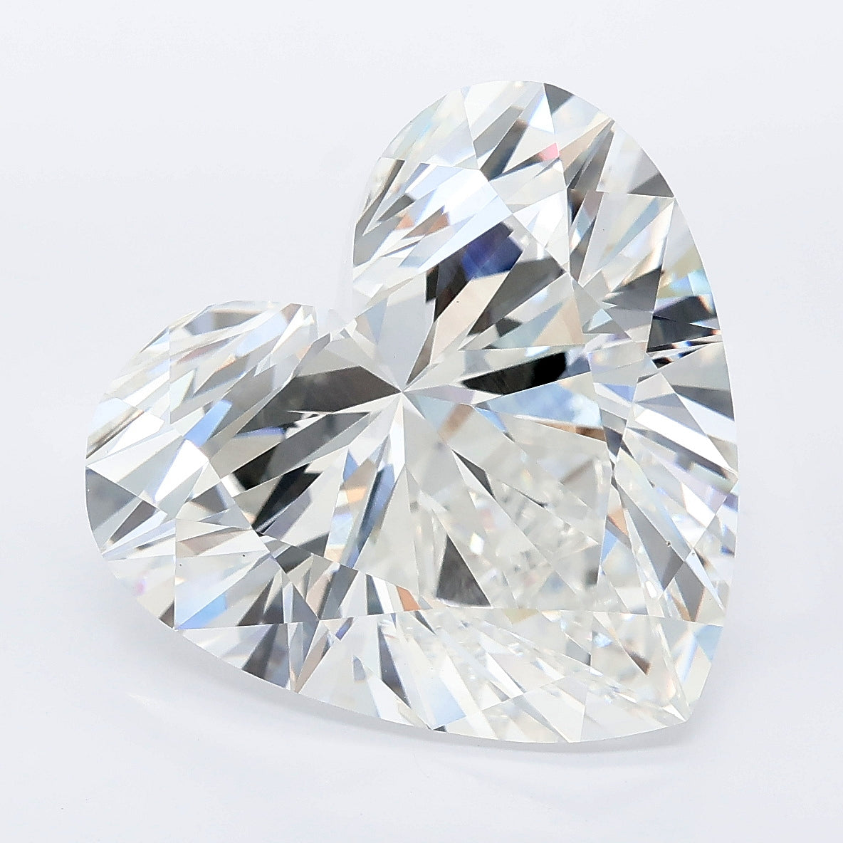 11.07 carat heart lab grown diamond F color VVS2 clarity
