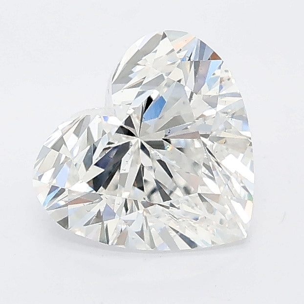 1.53 carat heart lab grown diamond E color SI1 clarity