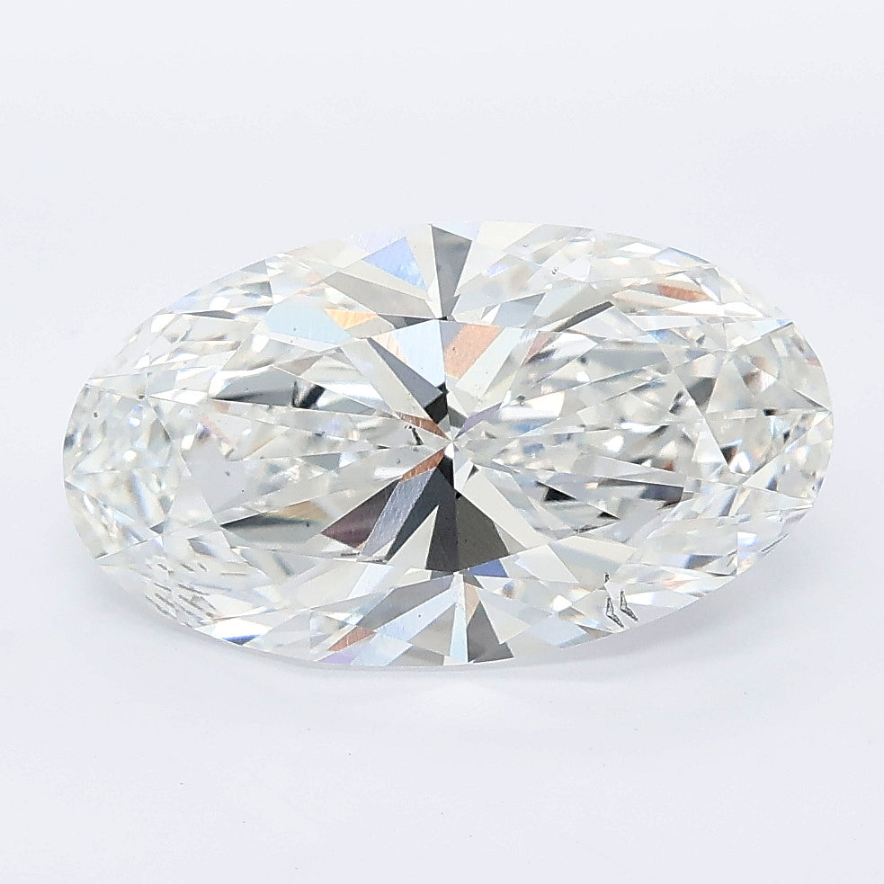 3.57 carat moval lab grown diamond E color VS2 clarity