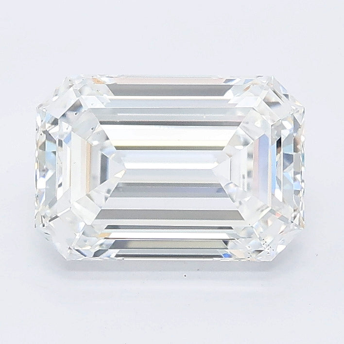 2.10 carat emerald lab grown diamond D color VS2 clarity