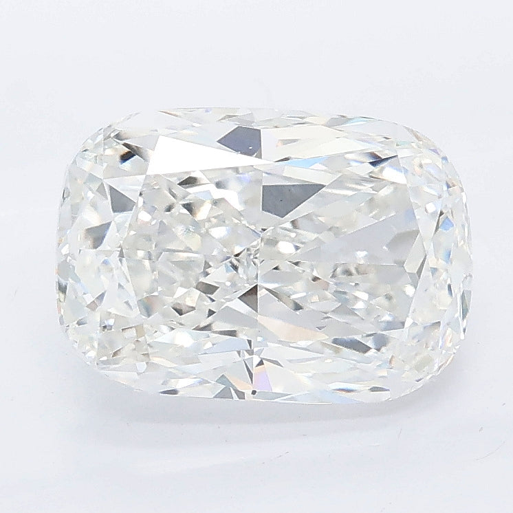 2.71 carat cushion lab grown diamond E color VVS2 clarity