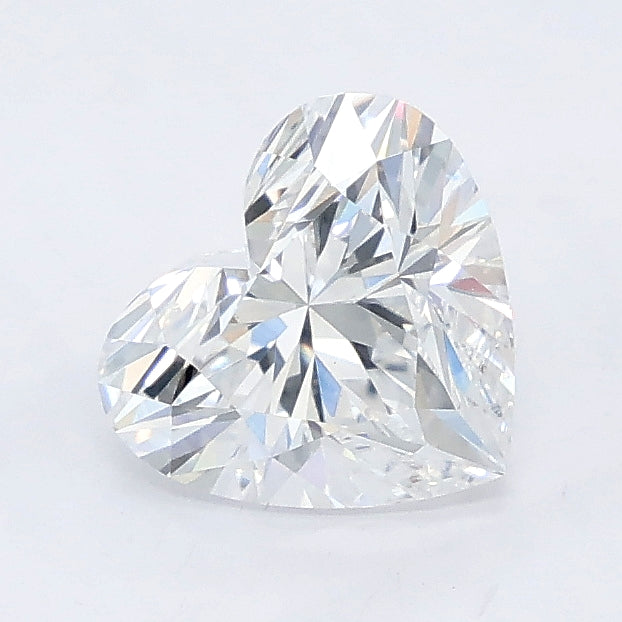1.51 carat heart lab grown diamond D color VS1 clarity