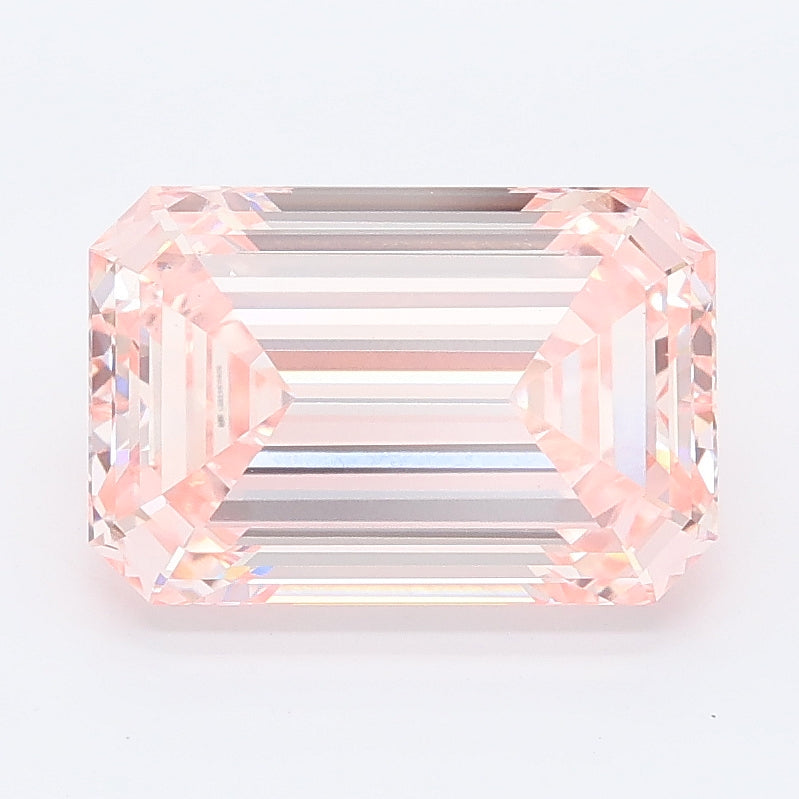 3.08 carat fancy pink emerald lab grown diamond VVS2 clarity