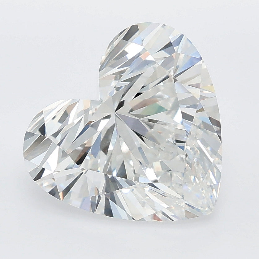 4.08 carat heart lab grown diamond E color VVS2 clarity