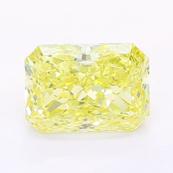 1.04 carat fancy intense yellow radiant lab grown diamond VS2 clarity