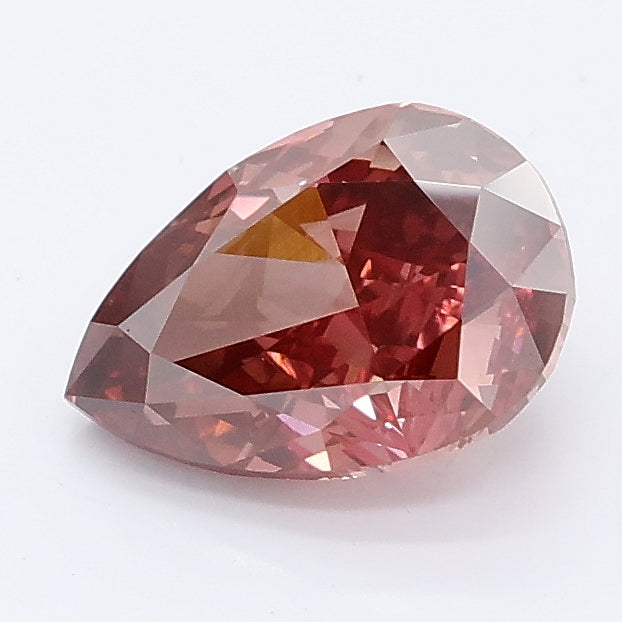 1.51 carat fancy pink pear lab grown diamond VS1 clarity