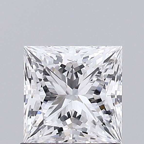 0.91 carat princess lab grown diamond D color VVS2 clarity