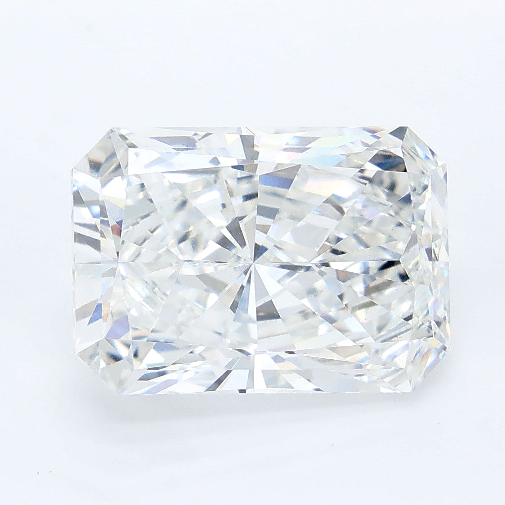 7.46 carat radiant lab grown diamond F color VS1 clarity