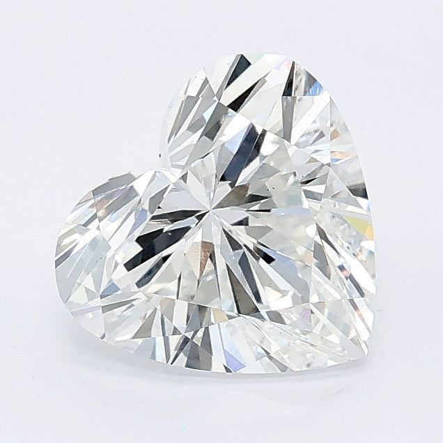 1.56 carat heart lab grown diamond D color VS1 clarity