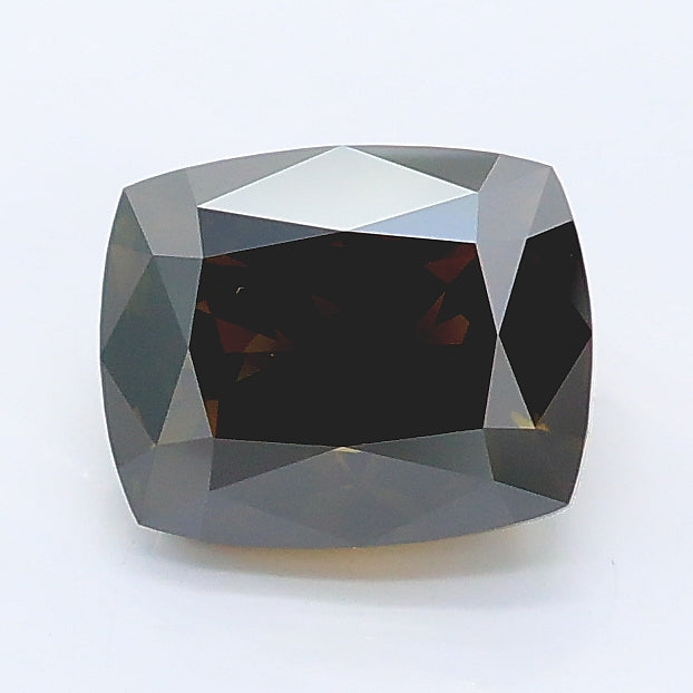1.56 carat fancy dark green cushion lab grown diamond VS1 clarity