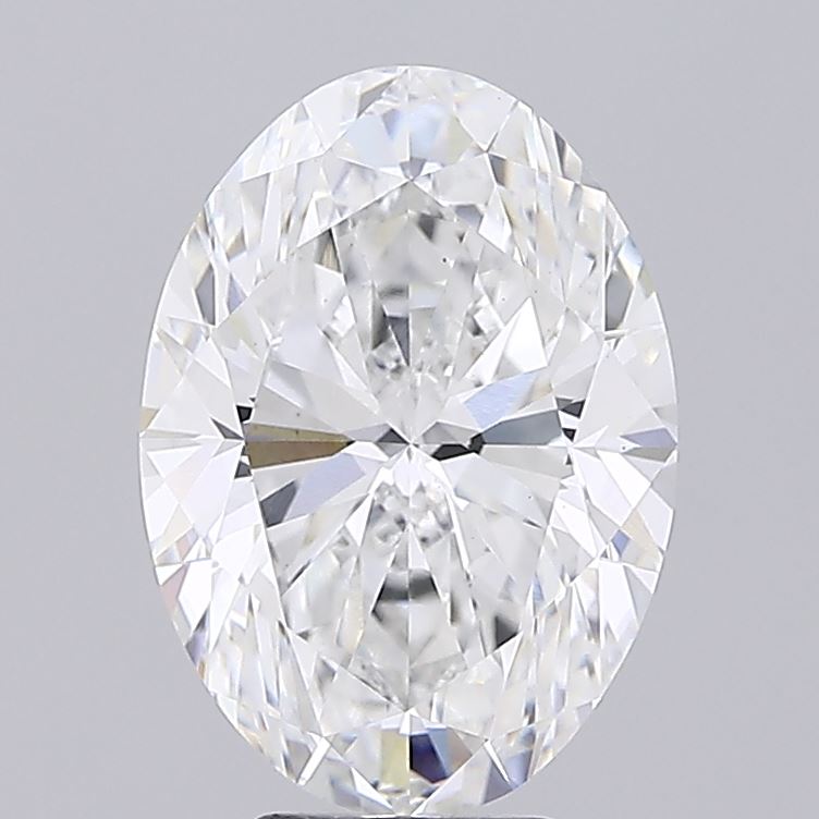 7.25 carat oval lab grown diamond E color VS1 clarity