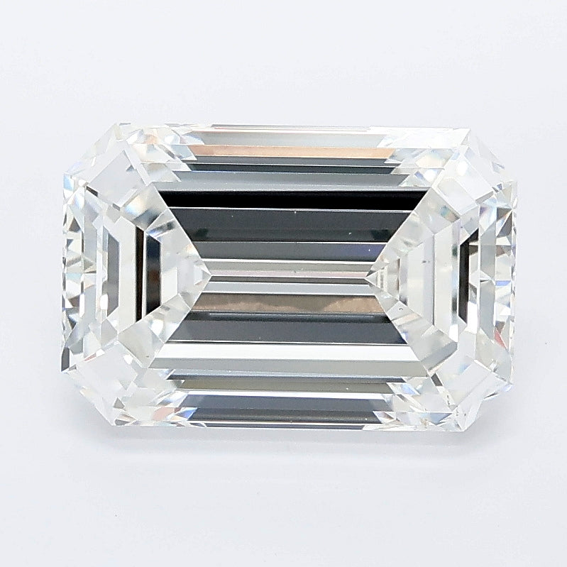 3.03 carat emerald lab grown diamond E color VS1 clarity