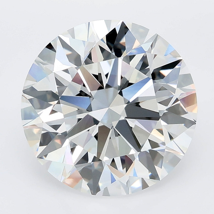 6.07 carat round lab grown diamond E color VVS2 clarity