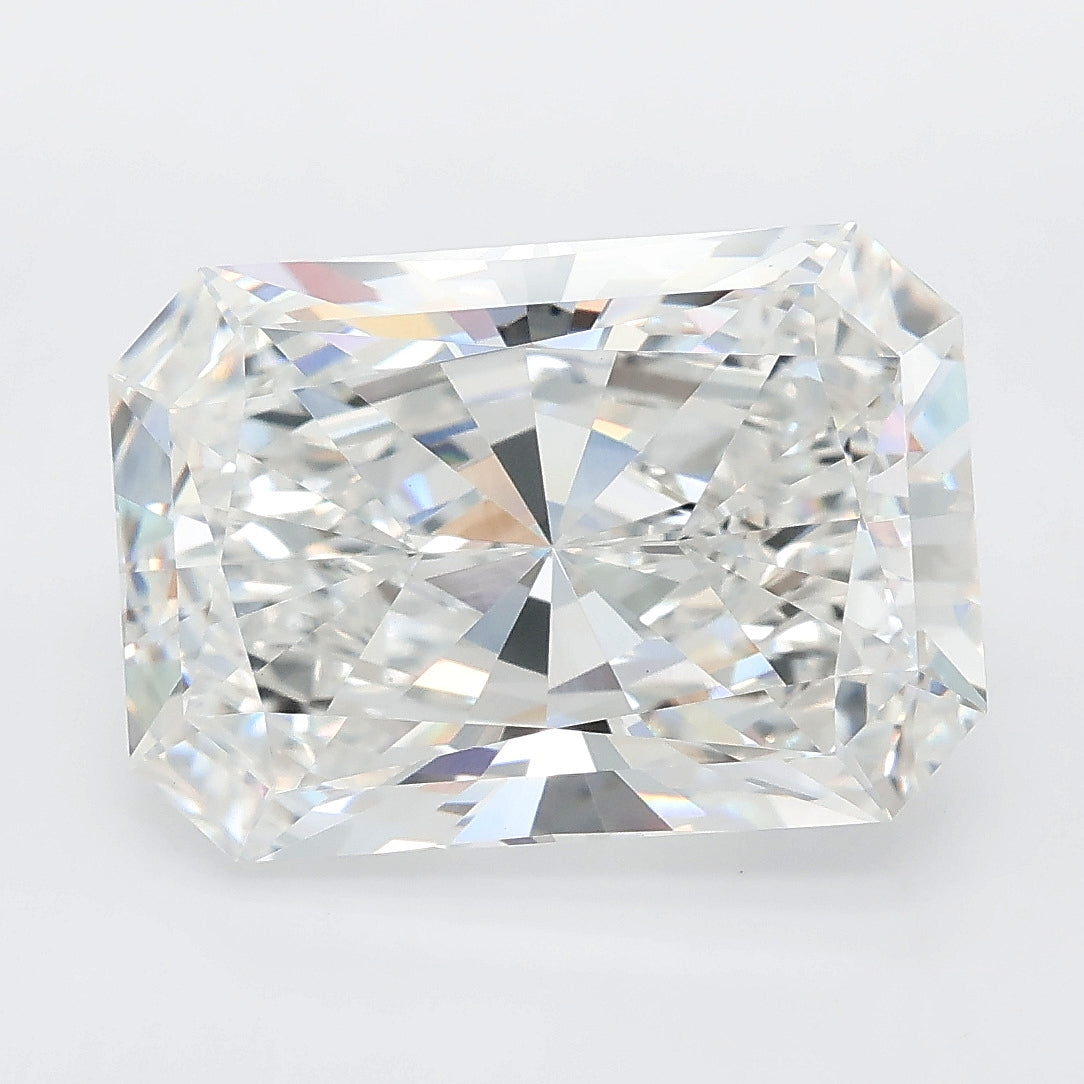 7.06 carat radiant lab grown diamond E color VVS2 clarity