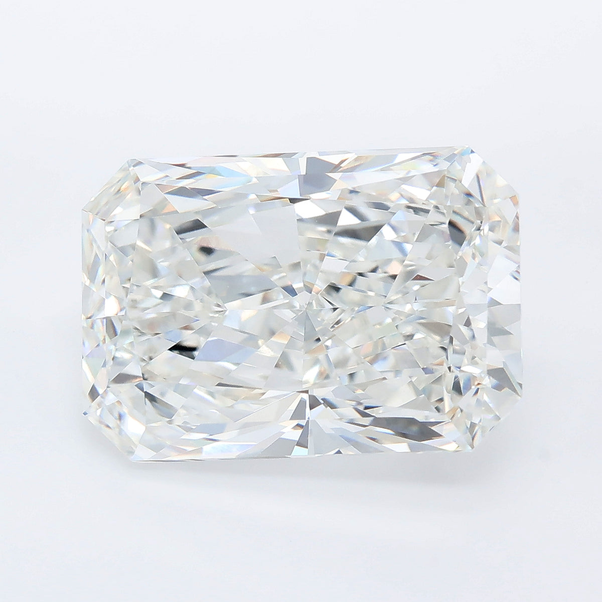 9.76 carat radiant lab grown diamond F color VVS2 clarity