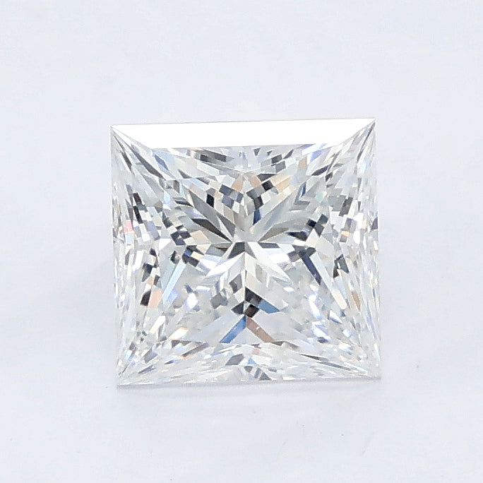 1.60 carat princess lab grown diamond E color VVS2 clarity