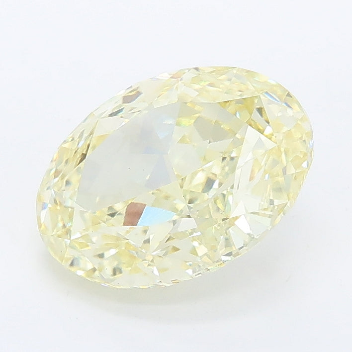 2.54 carat fancy intense yellow oval lab grown diamond VS1 clarity