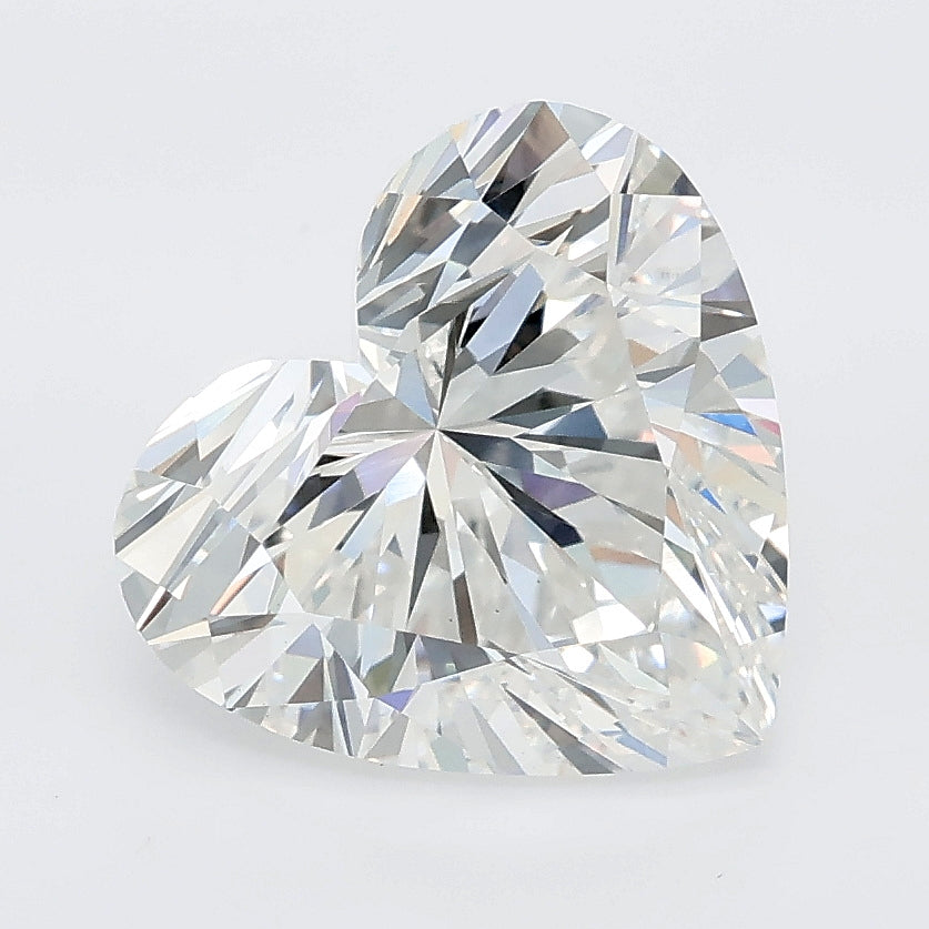 3.57 carat heart lab grown diamond E color VVS2 clarity