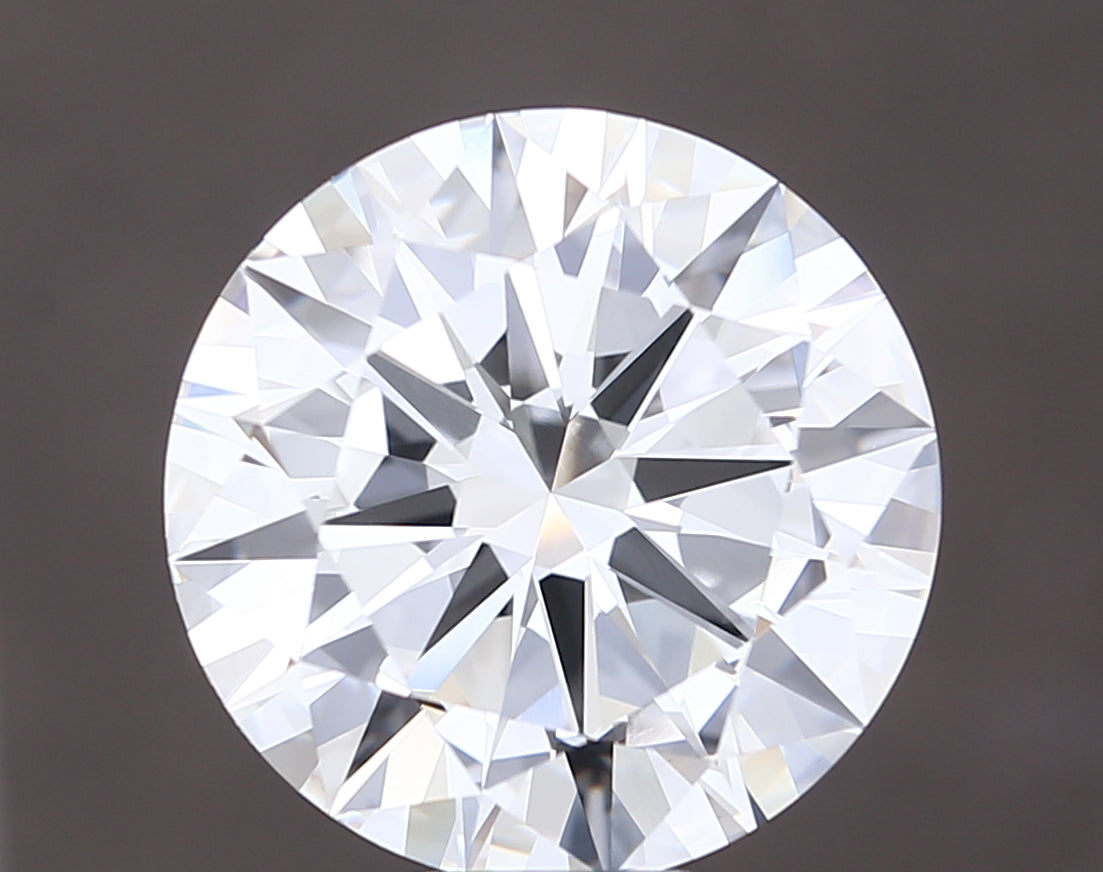10.02 carat round lab grown diamond E color VVS2 clarity