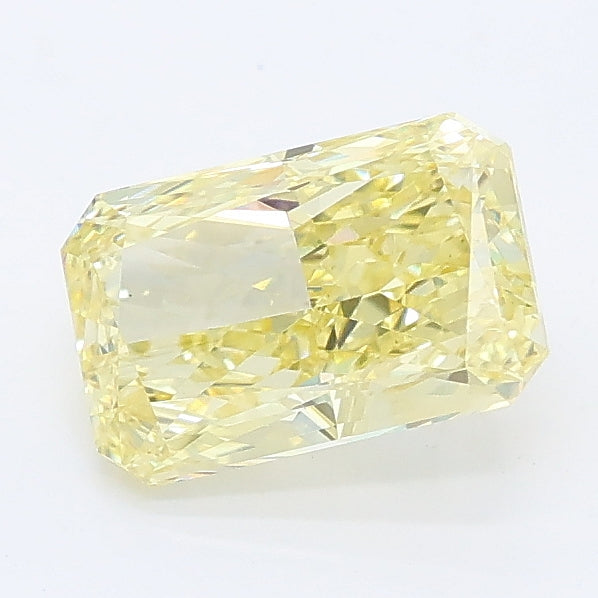 1.28 carat fancy intense yellow radiant lab grown diamond VVS2 clarity
