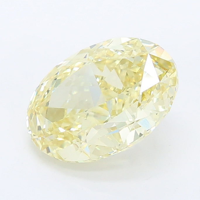 2.13 carat fancy intense yellow oval lab grown diamond VS1 clarity