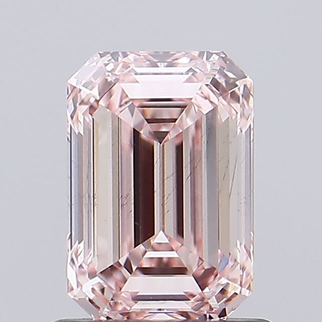 1.11 carat fancy pink emerald lab grown diamond VS2 clarity