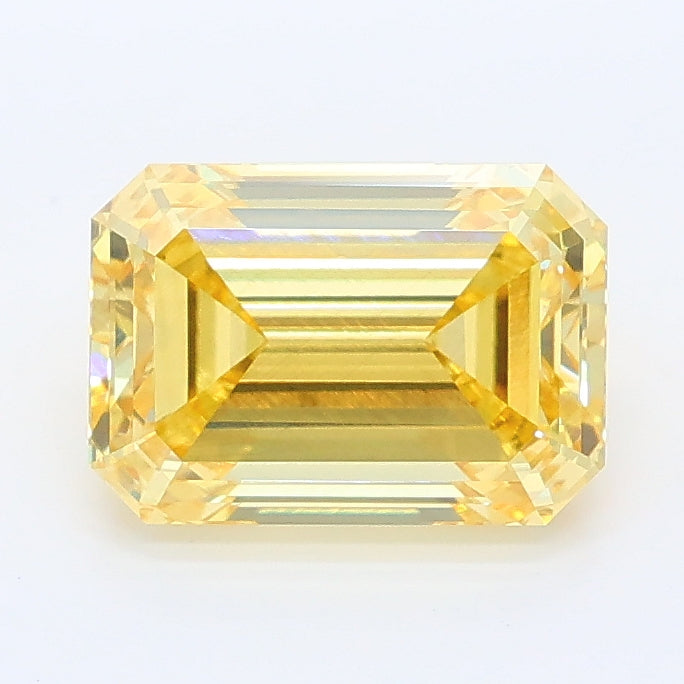 1.93 carat fancy intense yellow emerald lab grown diamond VS2 clarity