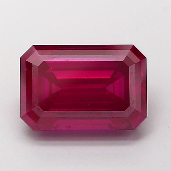 3.04 carat fancy vivid pink emerald lab grown diamond VS2 clarity