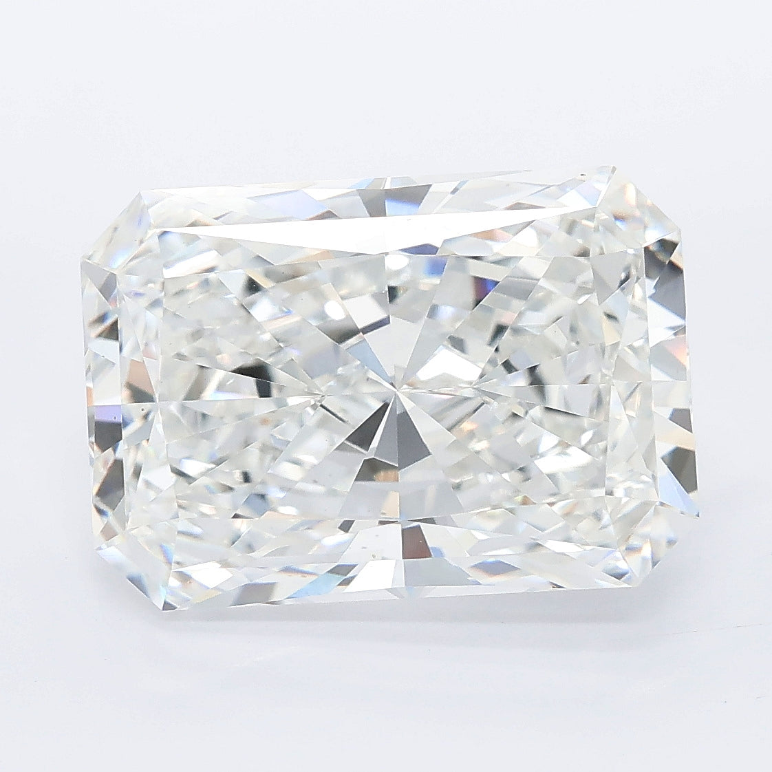 8.08 carat radiant lab grown diamond E color VVS2 clarity